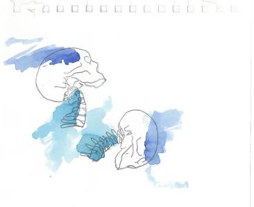 Variations à partir des dessins anatomiques de Blandine Calais Germain.